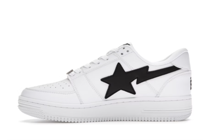 A Bathing Ape Bape Sta Low M1 White Black