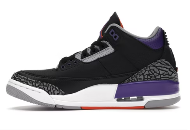 Jordan 3 Retro Black Court Purple