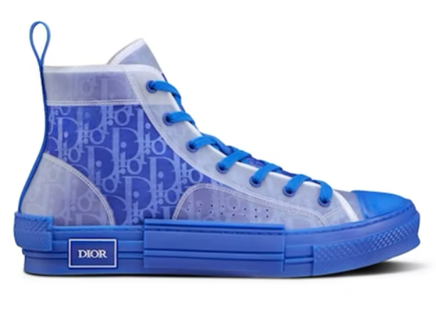 D10r B23 High Top Blue D10r Oblique Canvas