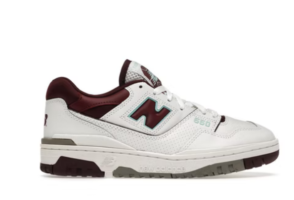 New Balance 550 Burgundy Cyan