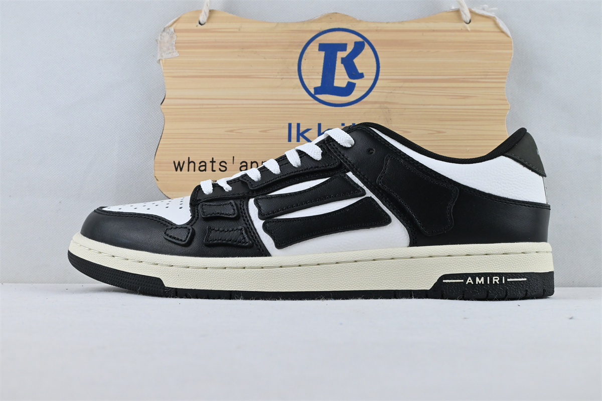 AMIRI Skel Low Black White