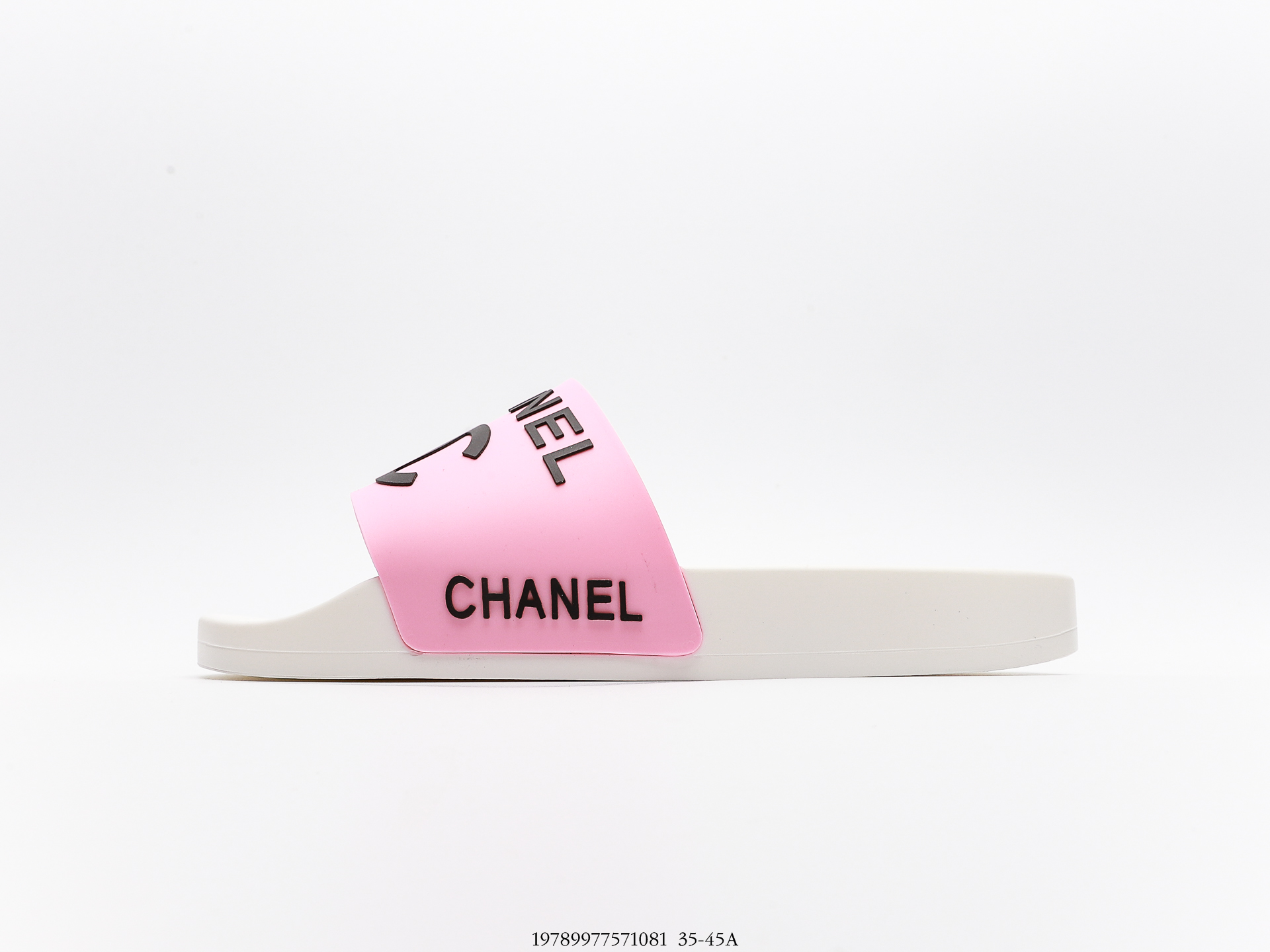 Ch**el  Logo Bi-color Plain Sandals