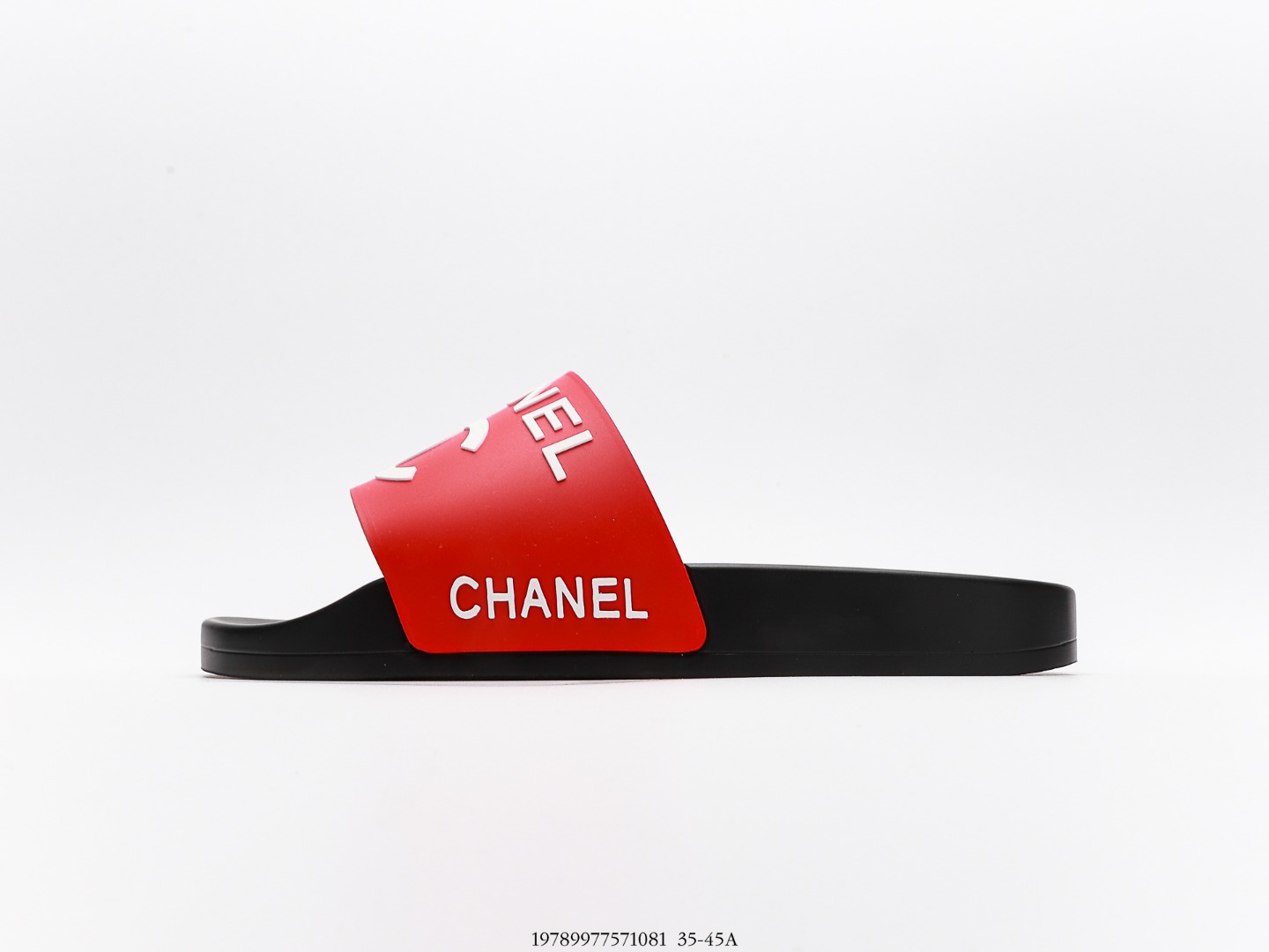 Ch**el  Logo Bi-color Plain Sandals