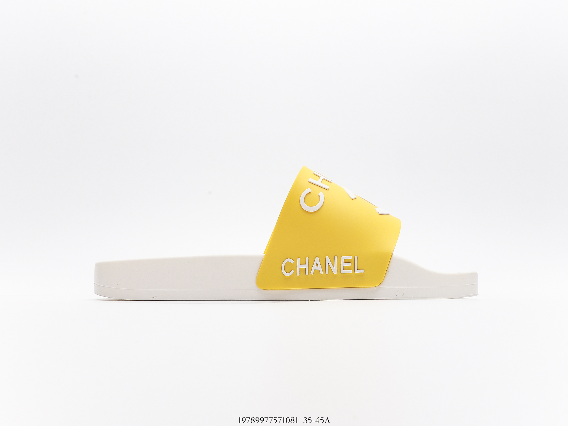 Ch**el  Logo Bi-color Plain Sandals
