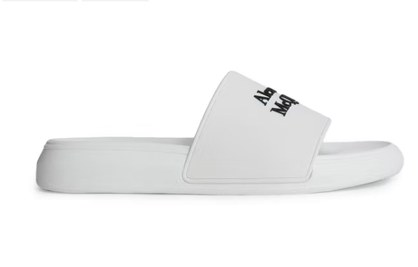 A1exa*der Mcqv*en Pool Slide White Black