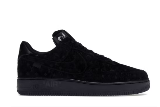 L0vis Vvtt0n Nike Air Force 1 Low By Virgil Abloh Black