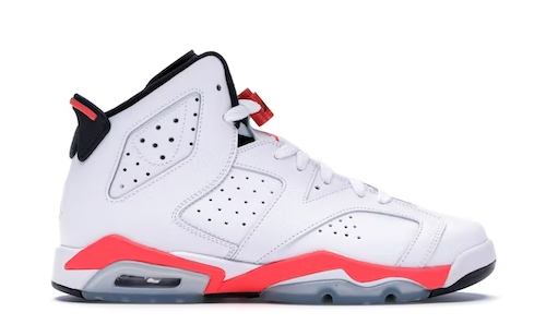 Jordan 6 Retro Infrared White