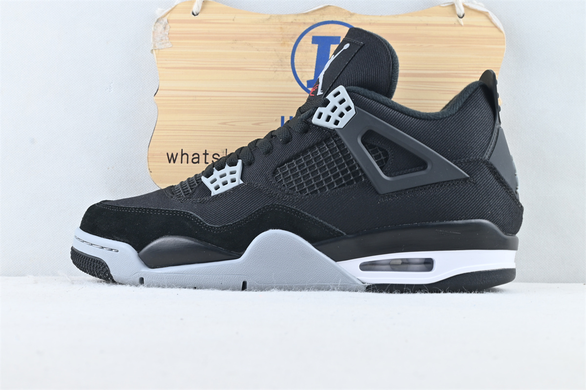 Air Jordan 4 Black Canvas(Big Size)