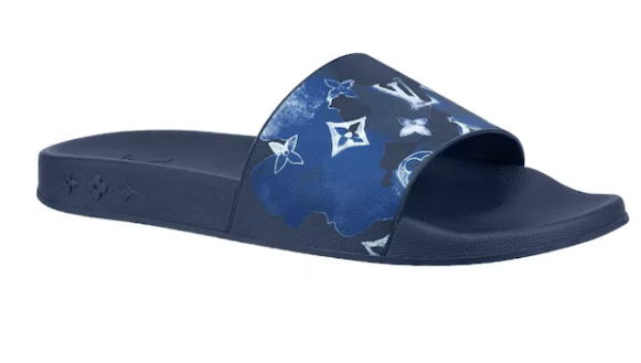 L0vis Vvtt0n Waterfront Mule Blue Watercolor