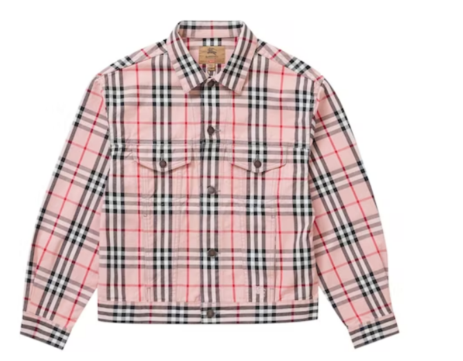 Svp*me Bv*b*rry Denim Trucker Jacket Pink