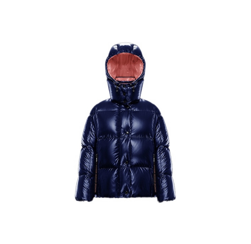 Moncler Parana Short Down Jacket Blue