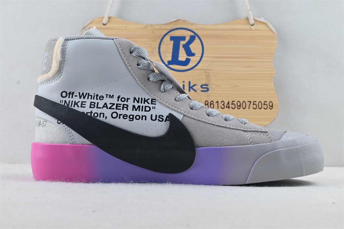 Nike Blazer Mid Off-White Wolf Grey Serena Queen