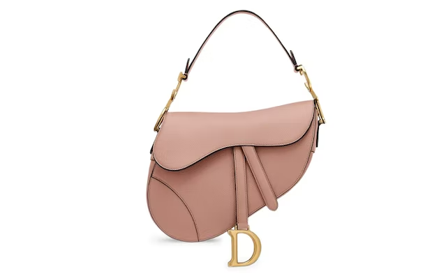 D10r Saddle Grained Calfskin Medium Blush