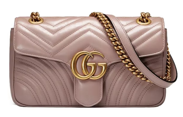 Gvc*1 GG Matelasse Shoulder Bag Dusty Pink