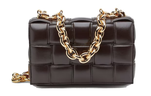 B0tt*ga Ven*ta Chain Cassette Crossbody Bag Fondant