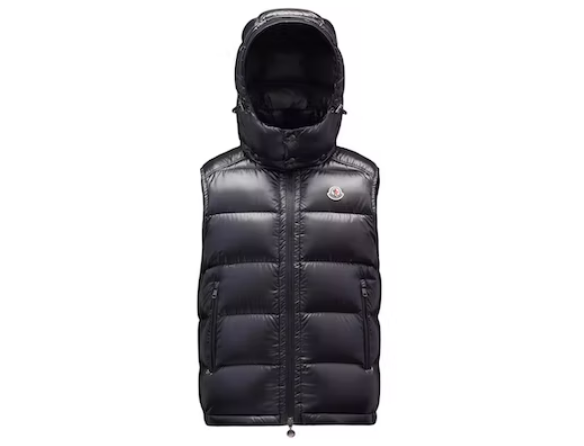 Moncler Bormes Down Vest Black
