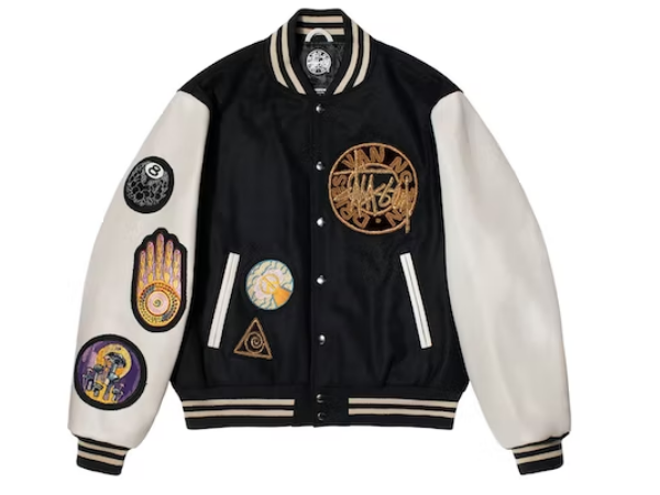 Stussy x Dries Van Noten Varsity Jacket Black