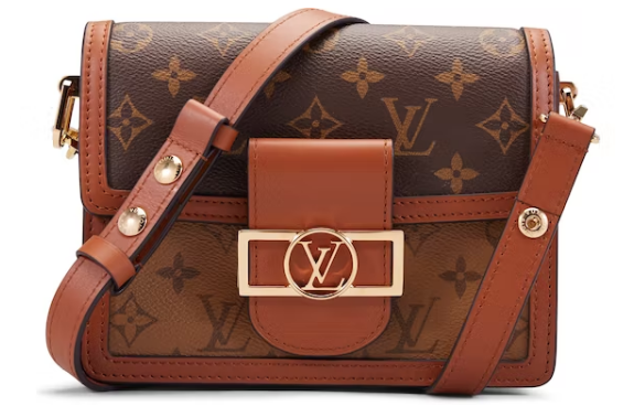 L0vis Vvtt0n Mini Dauphine Monogram Reverse Brown