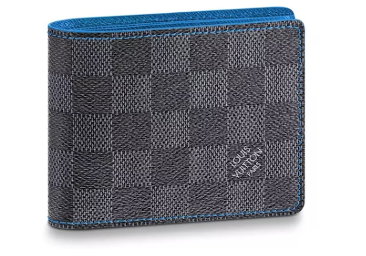 L0vis Vvtt0n Slender Wallet Damier Graphite Blue