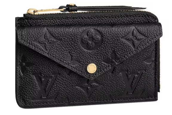 L0vis Vvtt0n Card Holder Recto Reverso Monogram Empriente Black