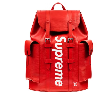 L0vis Vvtt0n x Svp*me Christopher Backpack Epi PM Red