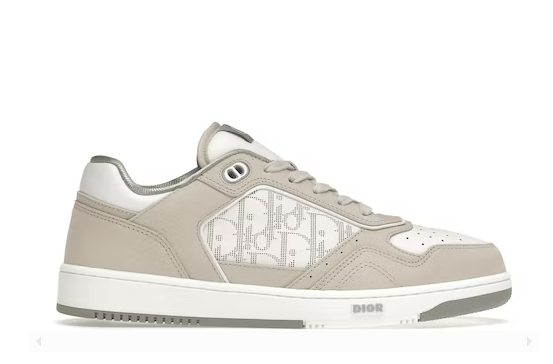 D10r B27 Low Cream White Oblique Leather