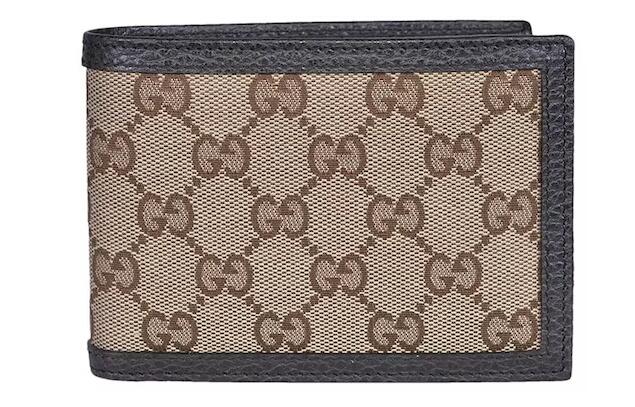 Gvc*1 Bifold Wallet GG Monogram Beige/Ebony