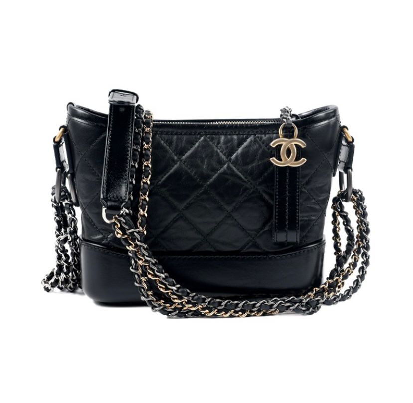 Ch**el Gabrielle Hobo Bag Small Black