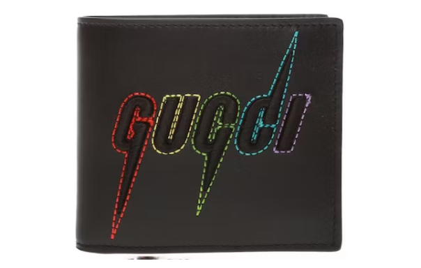 Gvc*1 Bifold Wallet Blade Embroidery Black