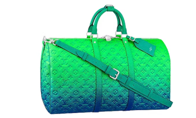 L0vis Vvtt0n Keepall  Taurillon Illusion Blue/Green