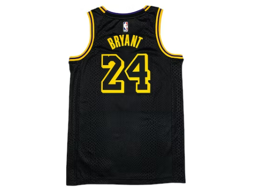 Nike Los Angeles Lakers Kobe Bryant Black Mamba City Edition Swingman Jersey Black/Gold