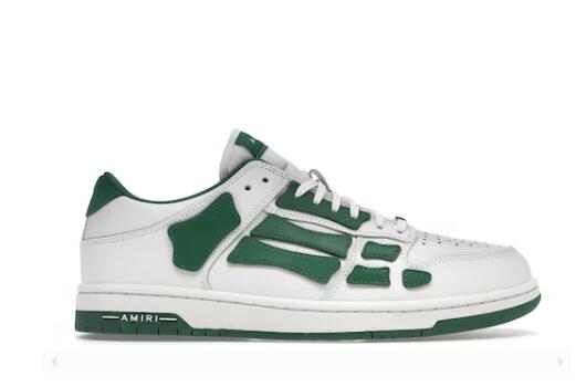 AMIRI Skel Top Low White Green