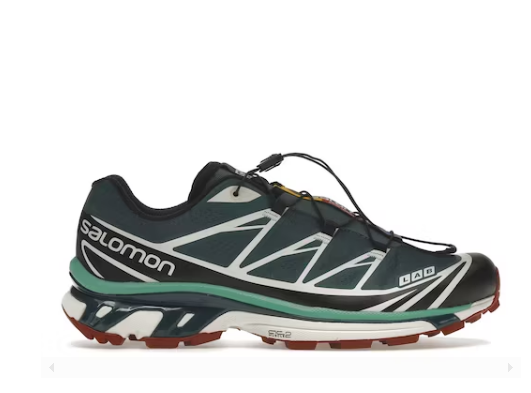 Salomon XT-6 Deep Teal Biking Red