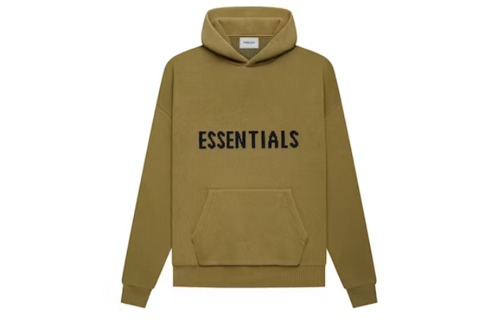 Fear of God Essentials Knit Pullover Hoodie Amber
