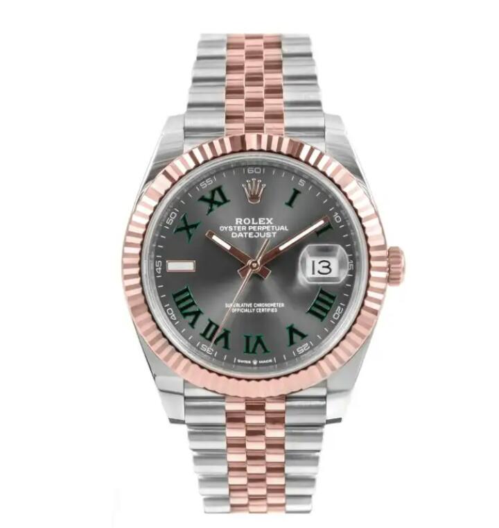 R01ex Datejust 41 ‘Wimbledon’ Dial Two-Tone Everose Jubilee