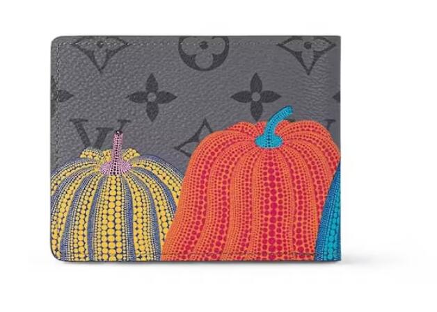 L0vis Vvtt0n LV x YK Slender Wallet Pumpkin Print