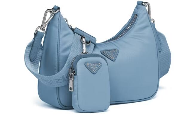 Pra*a Re-Edition 2005 Nylon Bag Astral Blue