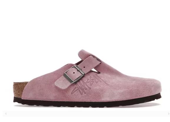 Birkenstock Boston Clog Stussy Dusty Pink