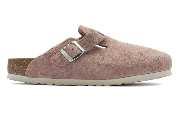 Birkenstock Boston Soft Footbed Suede Pink Clay