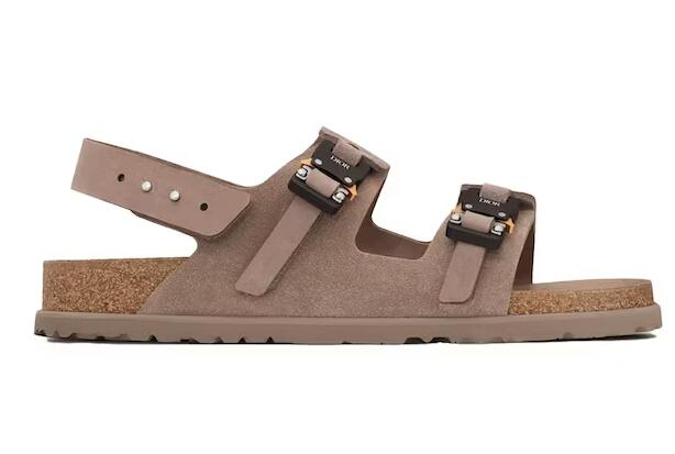 D10r By Birkenstock Milano Sandal Brown Nubuck Calfskin