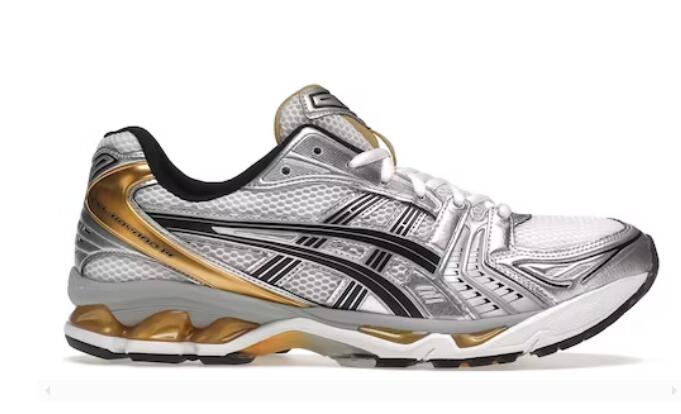 As1cs Gel-Kayano 14 White Pure Gold