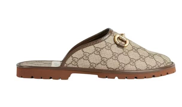 Gvc*1 GG Slipper Beige Canvas