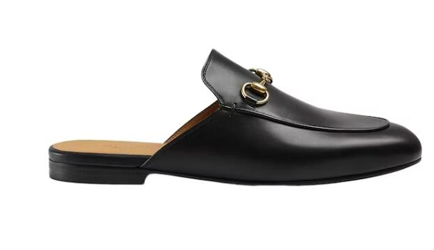 Gvc*1 Princetown Slipper Black Leather