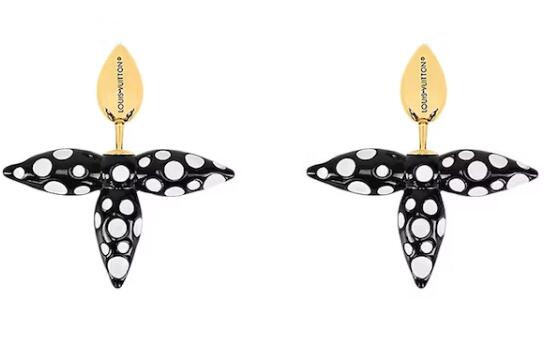 L0vis Vvtt0n x Yayoi Kusama L0visette Infinity Dots Earrings Black/White