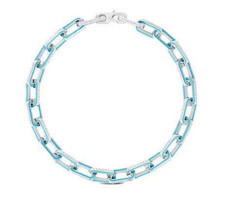 L0vis Vvtt0n LV Monogram Links Chain Necklace Silver