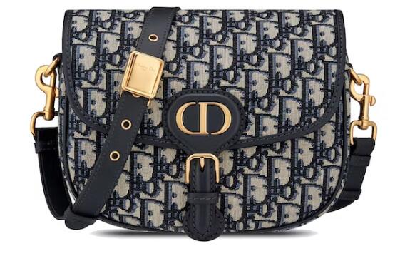 D10r Bobby Bag Medium D10r Oblique Jacquard Blue 9 6.5H 9W 2.5D)