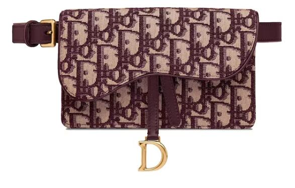 D10r Saddle Clutch Belt Oblique Burgundy （4H 7W 1.4D）