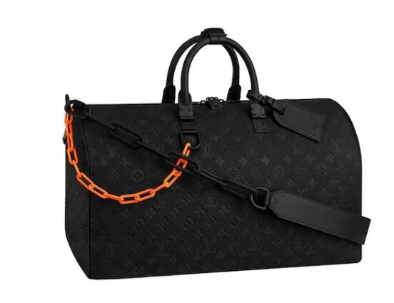 L0vis Vvtt0n Keepall Monogram Bandouliere  Black