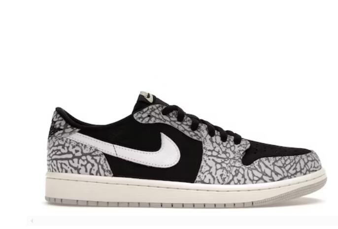 Jordan 1 Retro Low  Black Cement