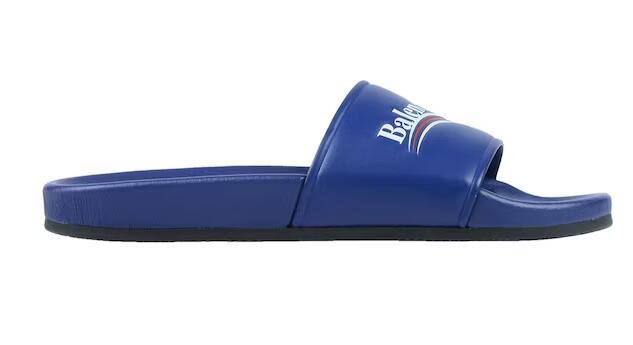 Ba1en*iaga Pool Slide Blue Ocean